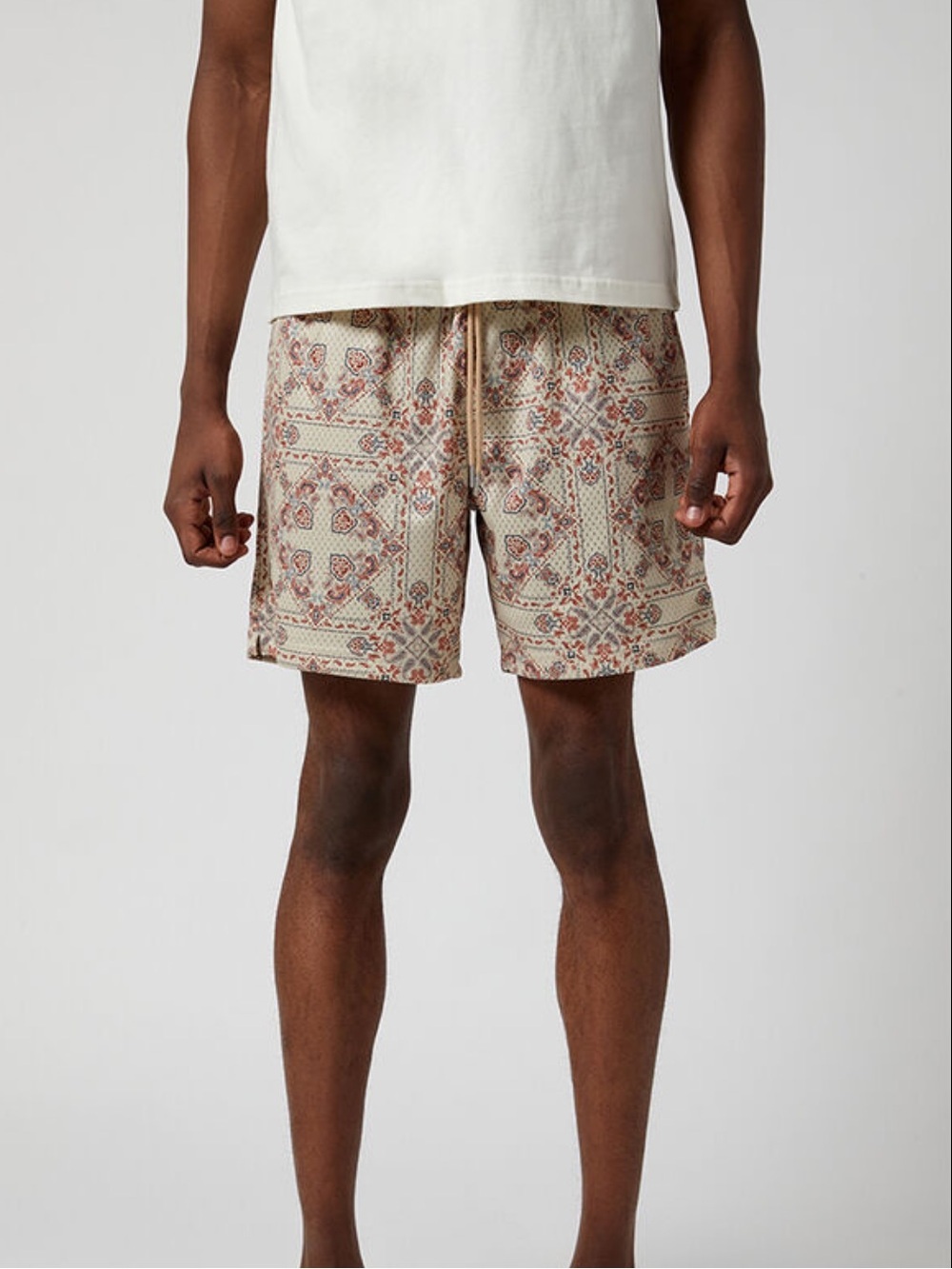 PacSun Men's Mesh Volly Graphic Printed Shorts - Medium